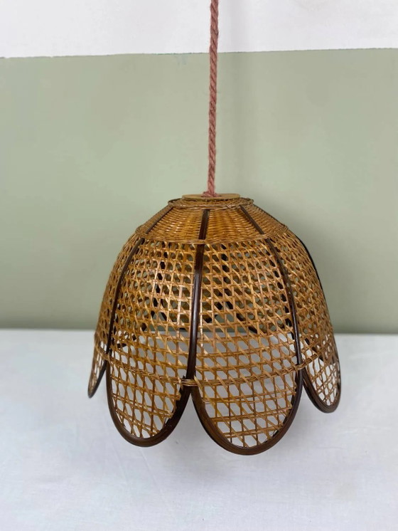 Vintage wicker pendant light – Pendant lamps, Rattan (photo 17 of 17)