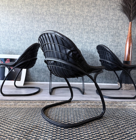 Image 1 of 4x Pascale Dining Chairs by Gastone Rinaldi for Thema, 1970s