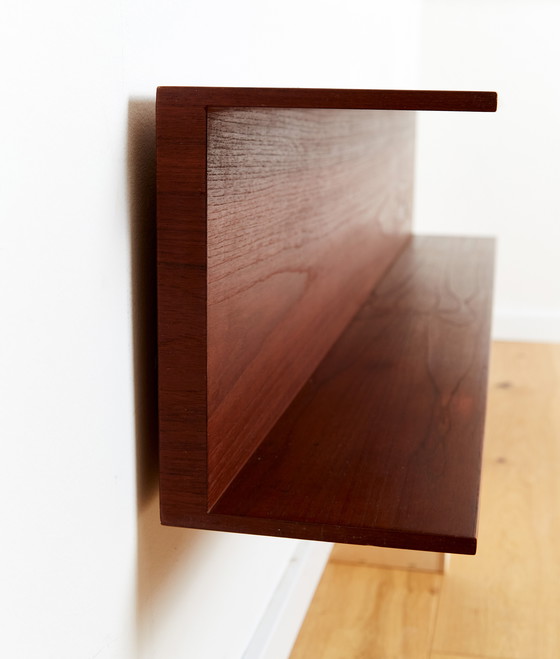 Image 1 of Vintage Wooden Shelf by Walter Wirz for Wilhelm Renz, 1960s