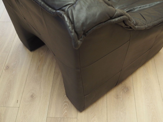 Image 1 of Leren fauteuil, Italiaans ontwerp, jaren 1960, Productie: Italië