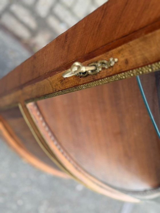 Image 1 of Meuble d'angle de style Louis XV en marbre Verde Alpi