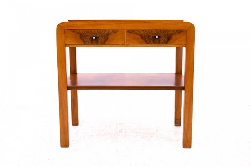 Mesa auxiliar Art Déco, Polonia, años 30.