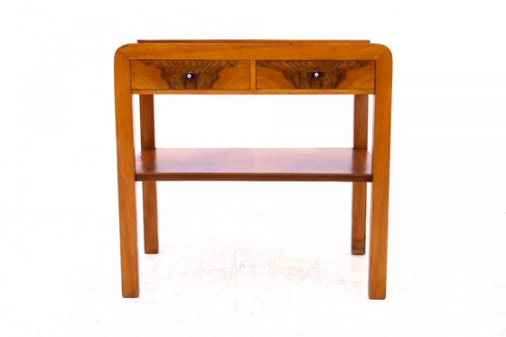 Image 1 of Mesa auxiliar Art Déco, Polonia, años 30.