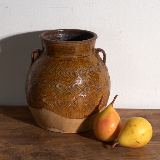 Antique Chinese glazed stoneware vase – China, circa 1900