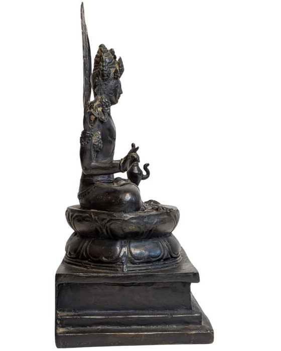 Image 1 of Avalokiteshvara en bronze antique – Tibet ou Népal, XVIIIe-XIXe siècle