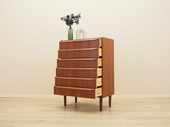 Danish teak tallboy chest of drawers from the 1960s – Wood (photo 4 of 11)