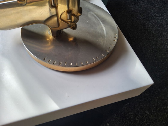 Starck gunlamp, Flos, Lampade da tavolo, Ferro, Dorato (foto 4 di 5)