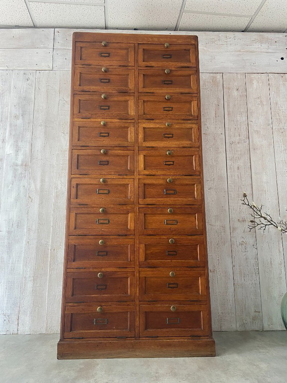 Vecchio Mobile da Lavoro – Mobili archivio, Legno, Ottone (photo 21 of 21)