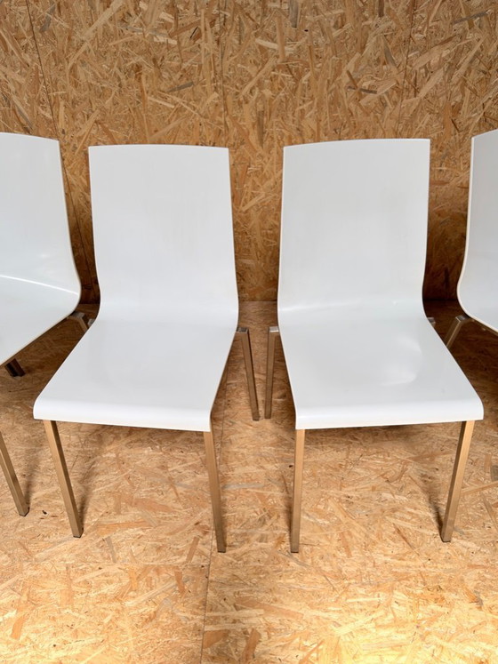 Image 1 of 6 chaises Pedrali Kuadra