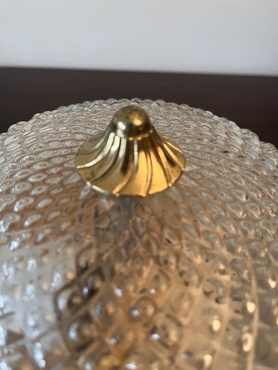 Image 1 of Art Deco Deckenlampe mit Ananas Relief