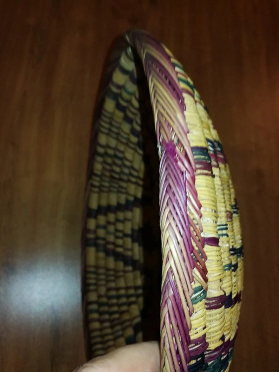 Image 1 of Vintage oosters geweven mand