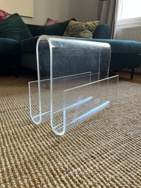 Splendido portariviste - vintage, Armadi contenitori, Plexiglass, Plastica, Trasparente (foto 7 di 7)
