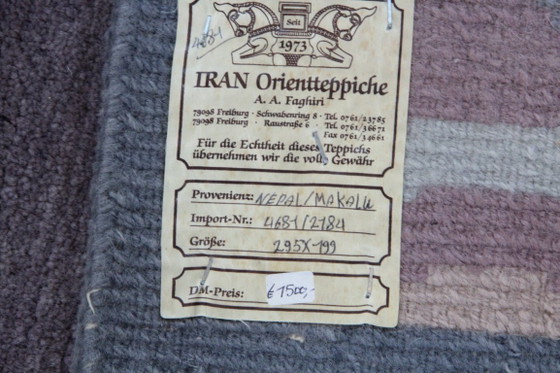 Original Modern Designer Highland Wool Rug Nepal 295 x 199 cm, Rugs & carpets, Purple (photo 9 of 9)