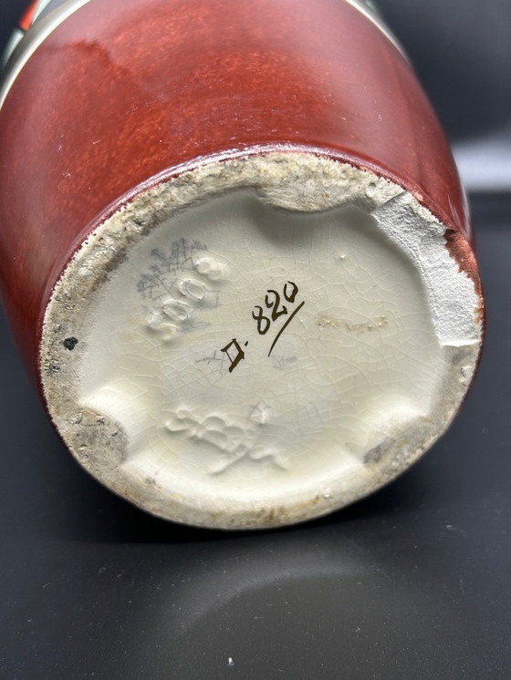 Image 1 of Vase Gustave de Bruyn Fives - Lille