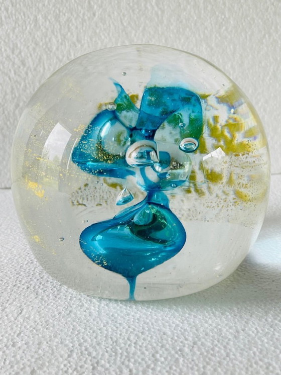 Image 1 of Presse-papier en cristal de Marcel Saba, années 1990