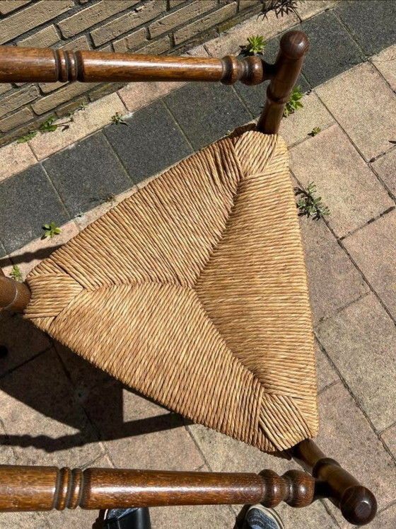 Image 1 of 2 corner chairs with rushes