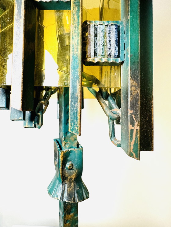 Image 1 of LAMPADA DA TAVOLO BRUTALISTA UNICA NEL SUO GENERE - BIANCARDI & JORDAN ARTE, ITALIA, anni '70