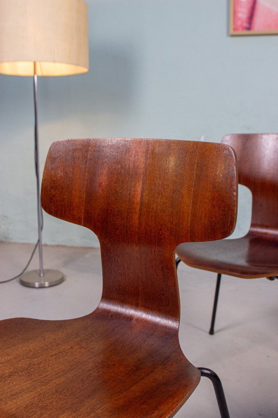 Image 1 of 4 x Arne Jacobsen Fritz Hansen 3103 Hammer Chair, jaren 60 vintage