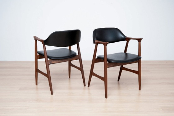 Eetkamerset uit het midden van de jaren 60, 6 Carlton fauteuils van Låte Møbelfabrikk en uitschuifbare tafel (photo 18 of 24)
