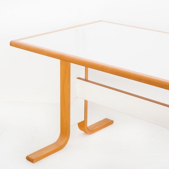 Vintage Scandinavian Beech Table With Extension. Sweden, 1980s. – Dining tables, Wood (photo 5 of 14)