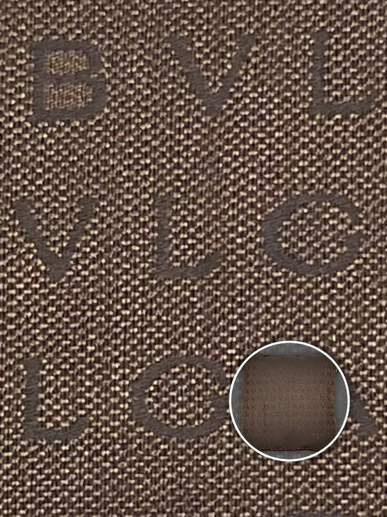 Image 1 of Blvgari – Set mit 2 neuen Kissen aus dunkelbraunem Blvgari-Canvas