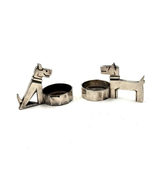 Image 1 of Art Deco silver-plated Ric & Mac Salt & Pepper, Edouard Marcel Sandoz, Gallia Christofle, France 1930s