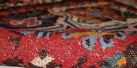 Image 1 of Handgemaakt vintage Perzisch Bakhtiari-tapijt 3,7' x 4,9' (114 cm x 152 cm) jaren 70 - 1C315