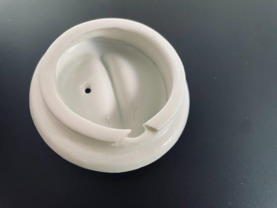 Image 1 of Servizio da tè/caffè vintage – ceramica e acciaio inossidabile – 3 pezzi