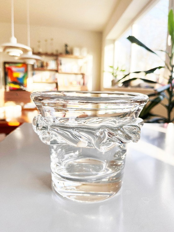 Image 1 of Daum Sorcy crystal vase or ice bucket