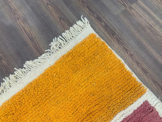 Image 1 of Marokkanischer Teppich aus Naturleinen, 250 x 150 cm