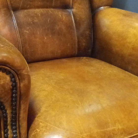 Poltrona Robusta Vintage in Pelle di Pecora – Poltrone, Leather (photo 6 of 15)