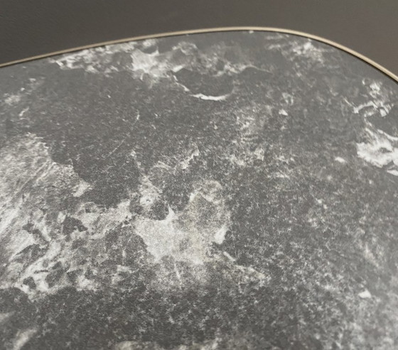 Image 1 of plectrum shaped 1960s formica coffee table