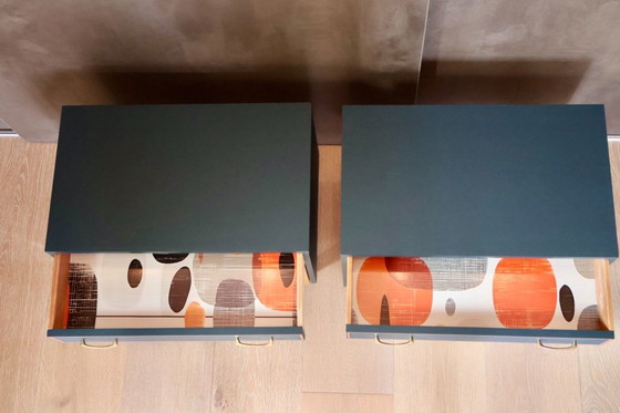 Image 1 of The Tuscan Line Pair – Mid-Century Nightstands