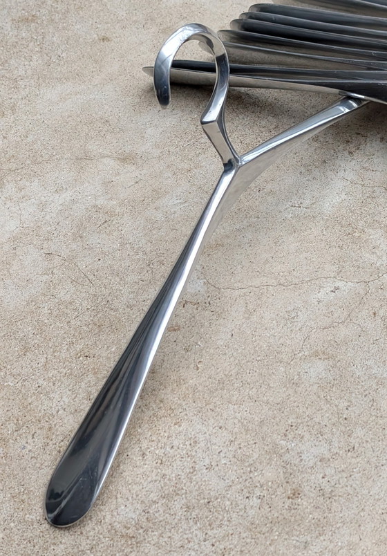 Image 1 of 12 perchas de aluminio estilo Art Nouveau