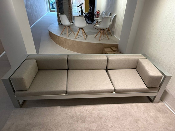 Image 1 of Conjunto Gandía Blasco: divano 280 cm + butaca – aluminio blanco – fundas nuevas