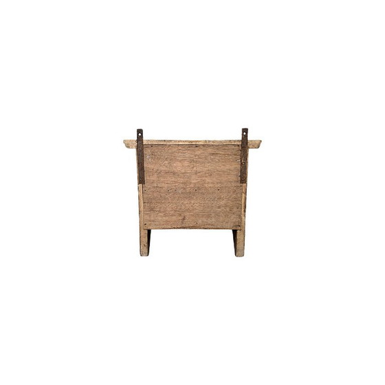 Image 1 of Vintage French wooden wall cabinet with drawer, 2nd half of the 20th century