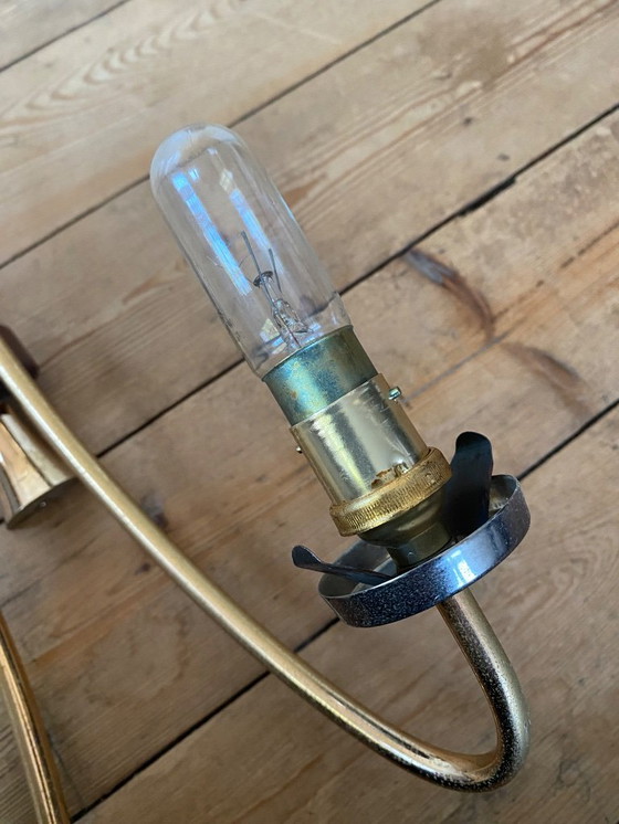 Image 1 of Applique murale double branche tulipe, design scandinave vintage années 60