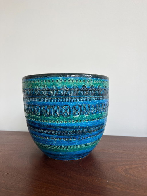 Bitossi bloempot - Rimini Blue, Aldo Londi
