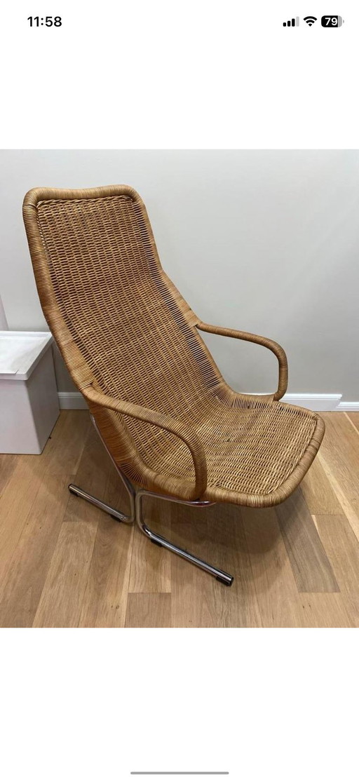 Dirk van Sliedregt Rotan Rattan-Loungesessel