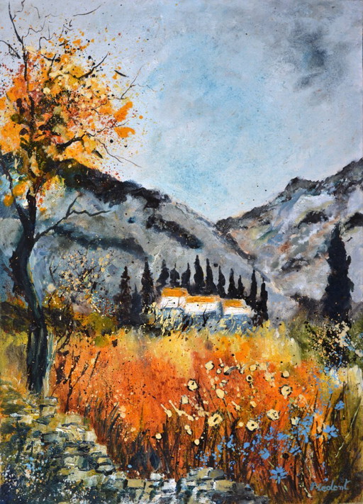 Abgelegene Häuser in der Provence