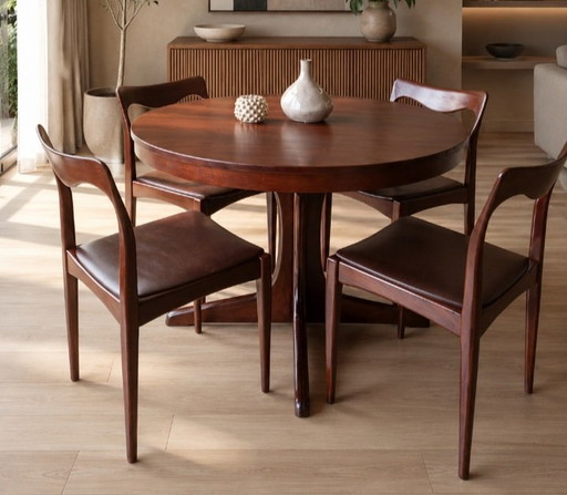 Bellissime sedie vintage, set da 4 pezzi.