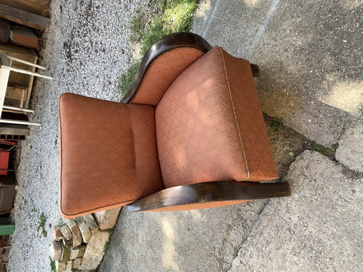 Ensemble de Fauteuils Art Déco hongrois, années 1930