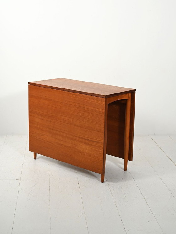 Image 1 of 1950s drop-leaf table by Skaraborgs