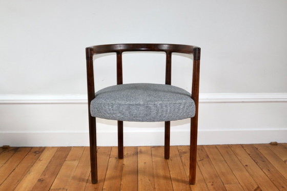 Image 1 of Fauteuil bridge scandinave palissandre Ole Gjerlov-Knudsen, 1960
