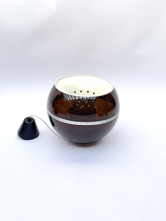 Image 1 of Lampade a sospensione Dijkstra Globe, set di due, design retrò futuristico dell'era spaziale