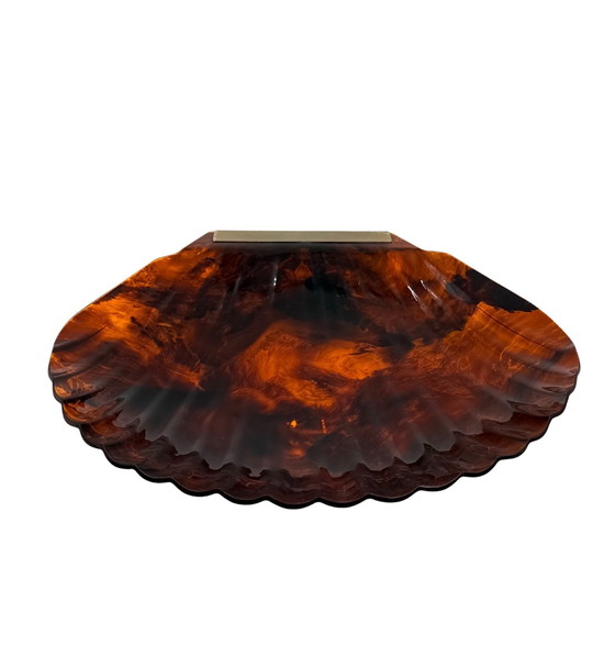 Image 1 of Centrotavola a forma di conchiglia Hollywood Regency, Italia, anni '70