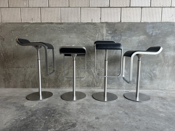 4 sgabelli da bar Lapalma LEM - Azumi - pelle e cromo – Metal, Leather (photo 7 of 7)