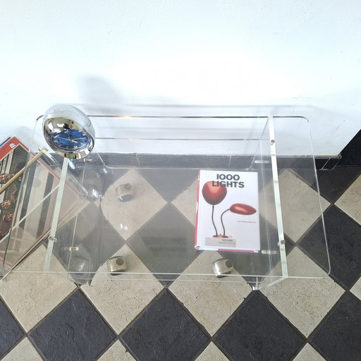 Porte-étiquette invisible et porte-journal vintage David Lange