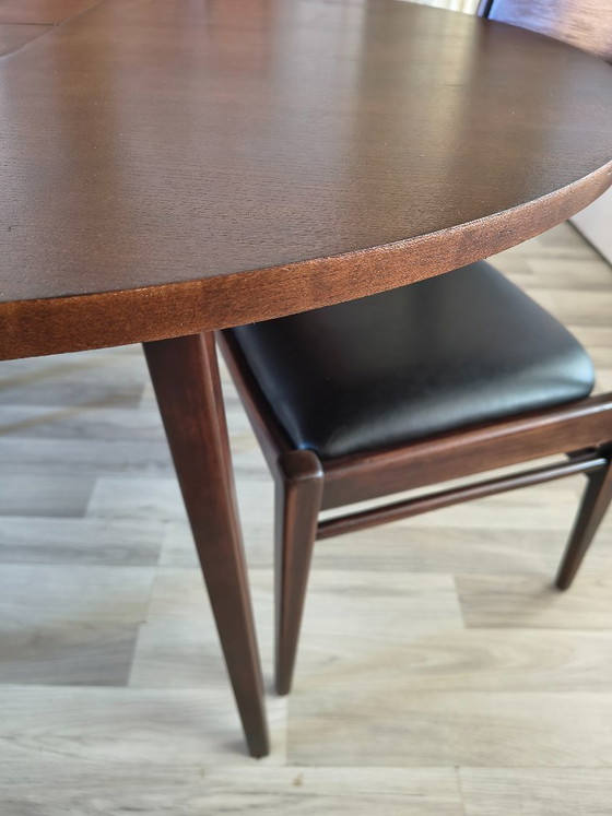 Image 1 of Vintage Round/Oval Danish Design Dining Table
