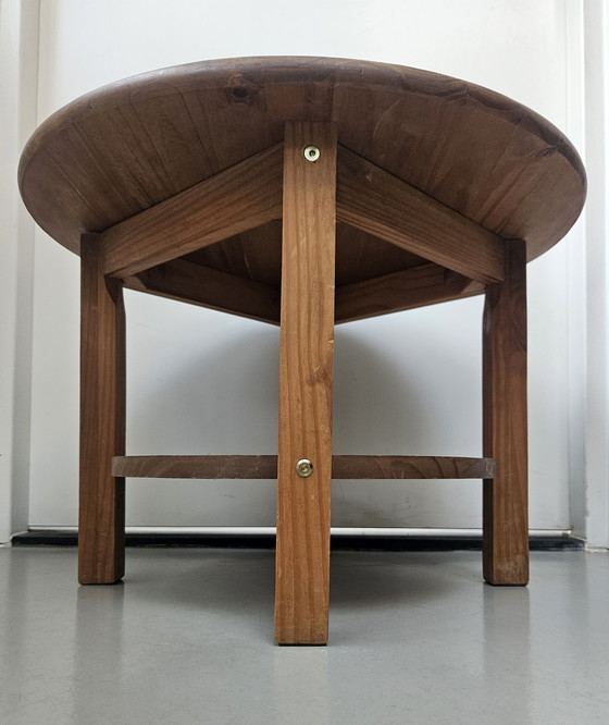 Image 1 of Vintage Scandinavian solid pine side table